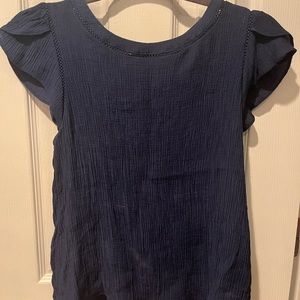 Size S Navy Blue Blouse